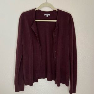 Dark red/burgundy cardigan medium